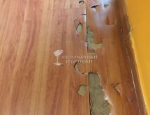 Προσβολή απο υπόγειους τερμίτες σε ξύλινο πάτωμα